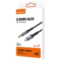 Recci RDS-A27 Type-C to 3.5mm AUX Audio Kablo - Gri