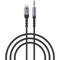Recci RDS-A27 Type-C to 3.5mm AUX Audio Kablo - Gri
