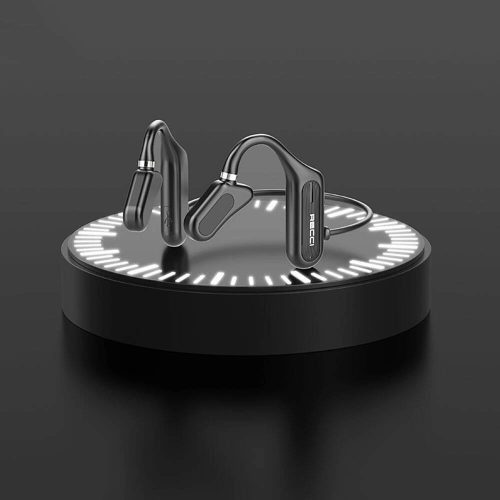 Recci REP-W27 Flutter Serisi Suya Dayanıklı Sporcu Bluetooth Kulaklık - Siyah