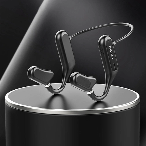 Recci REP-W27 Flutter Serisi Suya Dayanıklı Sporcu Bluetooth Kulaklık - Siyah