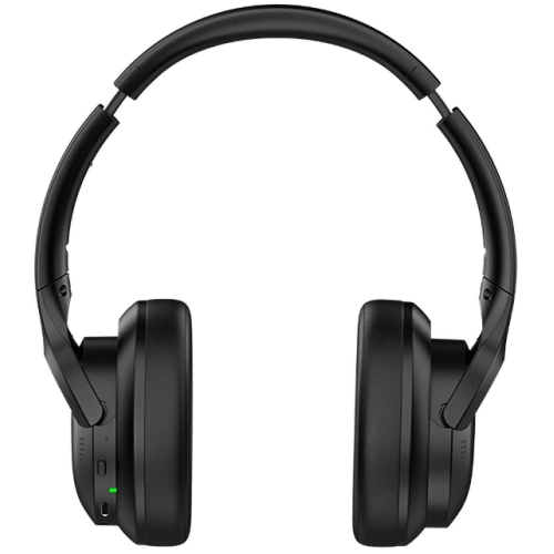 Recci REP-W59 Baron Serisi ANC Özellikli FM Destekli Ayarlanabilir Kulak Üstü Bluetooth Kulaklık - Siyah