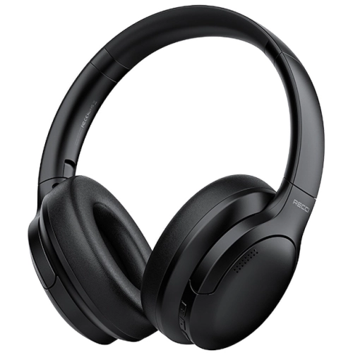 Recci REP-W59 Baron Serisi ANC Özellikli FM Destekli Ayarlanabilir Kulak Üstü Bluetooth Kulaklık - Siyah