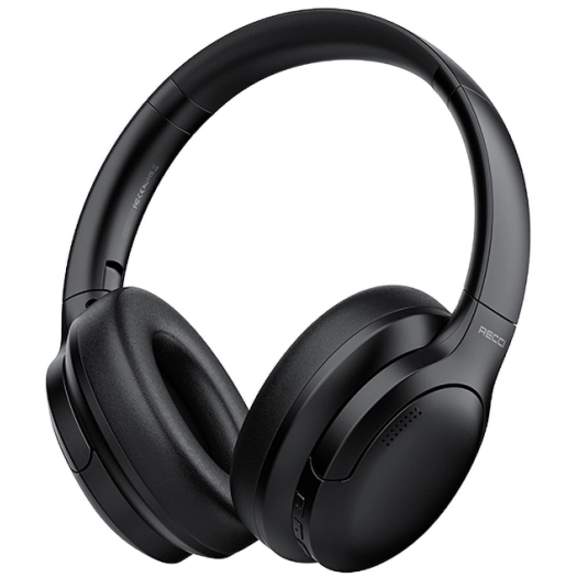 Recci REP-W59 Baron Serisi ANC Özellikli FM Destekli Ayarlanabilir Kulak Üstü Bluetooth Kulaklık - Siyah