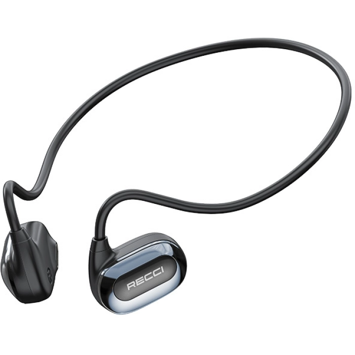 Recci REP-W63 Phantom Serisi Hi-Fi HD Ses Kaliteli Hava İletimi Kulak Üstü Bluetooth Kulaklık - Siyah