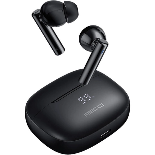 Recci REP-W77 Warrior ANC Özellikli TWS Wireless 5.3 Bluetooth Kulaklık - Siyah