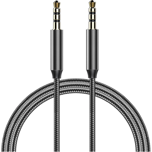 Recci RH01 3.5mm to 3.5mm AUX Audio Kablo - Siyah