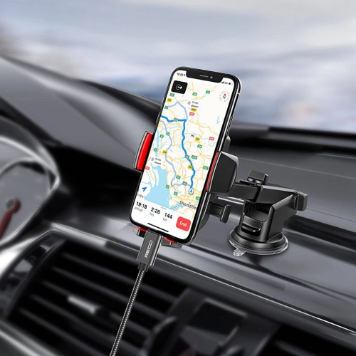 Recci RH02 Lightning to 3.5mm AUX Audio Kablo - Siyah