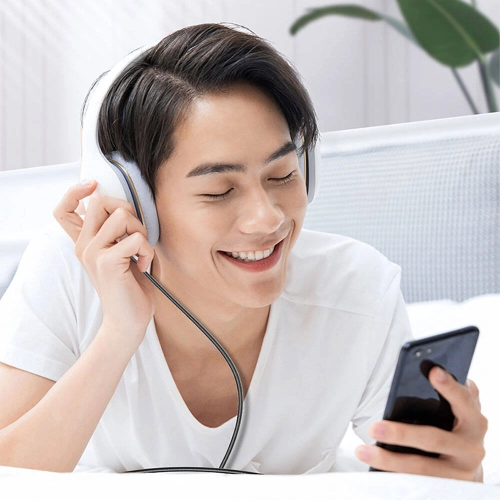 Recci RH03 Type-C to 3.5mm AUX Audio Kablo - Siyah