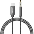 Recci RH03 Type-C to 3.5mm AUX Audio Kablo - Siyah
