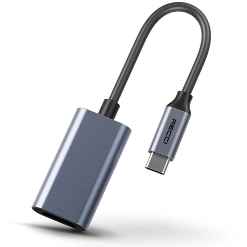 Recci RH11 HDMI to Type-C Dönüştürücü Kablo - Gri
