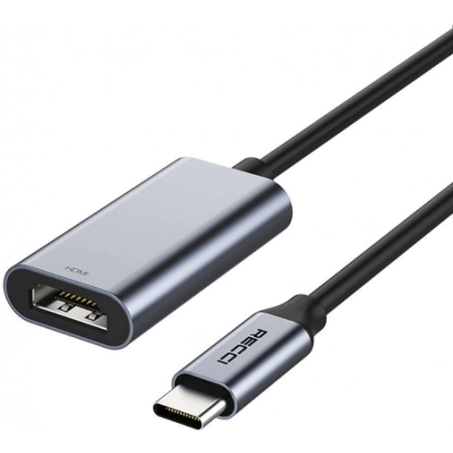 Recci RH11 HDMI to Type-C Dönüştürücü Kablo - Gri