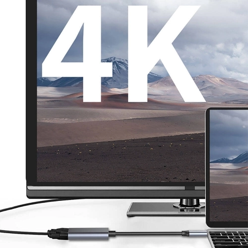 Recci RH11 HDMI to Type-C Dönüştürücü Kablo - Gri