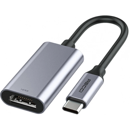 Recci RH11 HDMI to Type-C Dönüştürücü Kablo - Gri