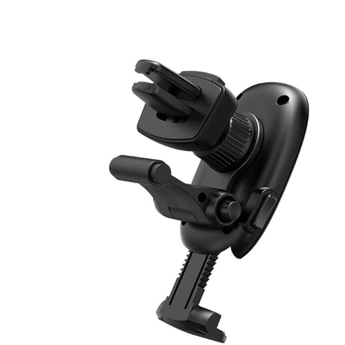 Recci RHO-C06 Magnetik Alt Destek Kolu Tasarımlı Araç Telefon Tutucu - Siyah