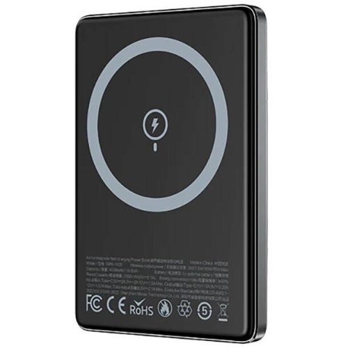 Recci RPB-W20 Taşınabilir Wireless Şarj ve PD Hızlı Şarj Özellikli Powerbank 15W 4900mAh - Mavi