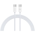 Recci RS15CC Nature Serisi 60W Hızlı Şarj Özellikli Type-C To Type-C PD Kablo 2M - Beyaz