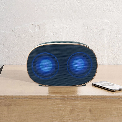 Recci RSK-W10 TF/AUX Hi-Fi Wireless Bluetooth 5.0 Speaker Hoparlör 3W 1200mAh - Koyu Yeşil