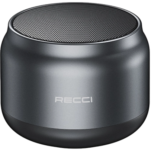 Recci RSK-W13 Hot Hatch Serisi Hi-Fi Wireless Bluetooth 5.0 Speaker Hoparlör 5W 1200mAh - Siyah