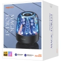 Recci RSK-W20 Magic Forest Serisi TF/AUX/USB Hi-Fi RGB Işıklı Wireless Bluetooth 5.0 Speaker Hoparlör 1200mAh - Siyah