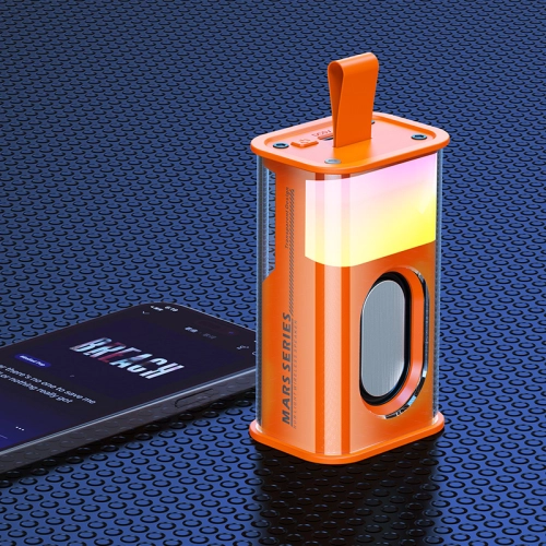 Recci RSK-W30 Mars Serisi Hi-Fi RGB Işıklı Wireless Bluetooth 5.3 Speaker Hoparlör 500mAh - Siyah