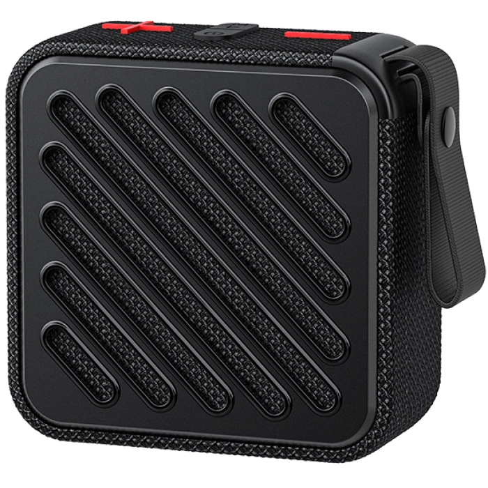 Recci RSK-W33 Mocca Serisi TF/AUX/USB Askılı Akıllı Wireless Bluetooth 5.3 Speaker Hoparlör - Siyah