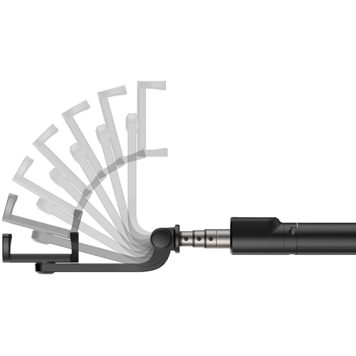 Recci RSS-W02 Bluetooth 5.0 Uzaktan Kumandalı Çok Fonksiyonlu Selfie Çubuğu - Siyah