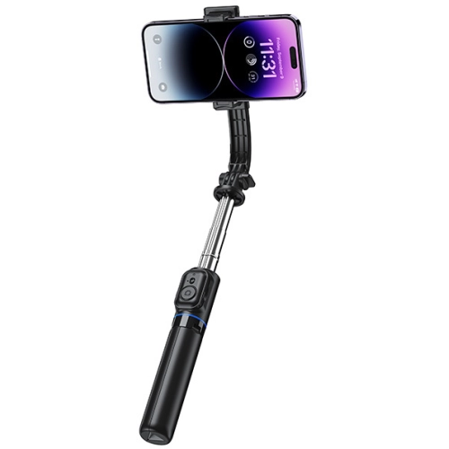 ​Recci RSS-W03 Bluetooth 5.0 Uzaktan Kumandalı Çok Fonksiyonlu Selfie Çubuğu - Siyah
