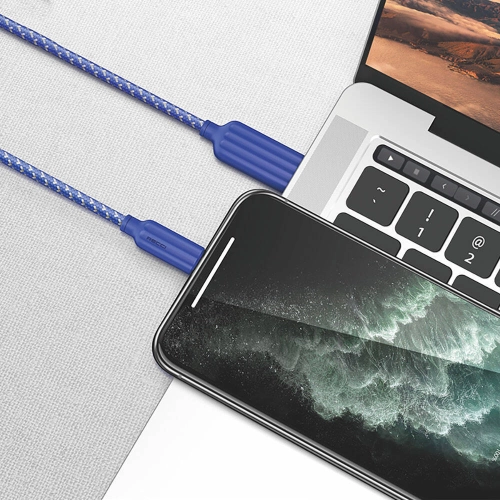 Recci RTC-N23M 2.4A Hızlı Şarj Özellikli Micro to USB-A Kablo 1M - Gri