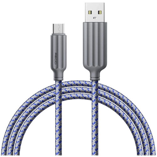 Recci RTC-N23M 2.4A Hızlı Şarj Özellikli Micro to USB-A Kablo 1M - Gri
