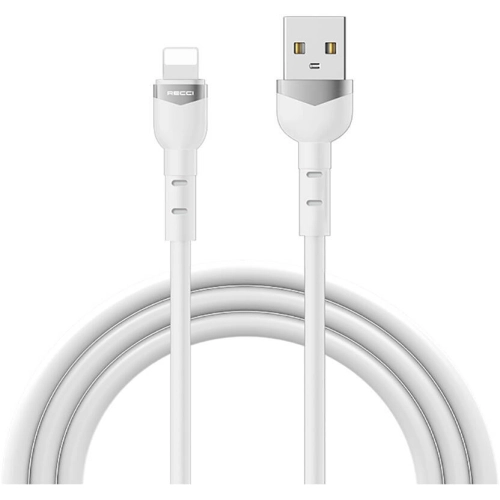 Recci RTC-N35L Hızlı Şarj Özellikli 100cm Lightning to USB-A Kablo - Beyaz