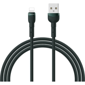 Recci RTC-N35L Hızlı Şarj Özellikli 100cm Lightning to USB-A Kablo - Yeşil