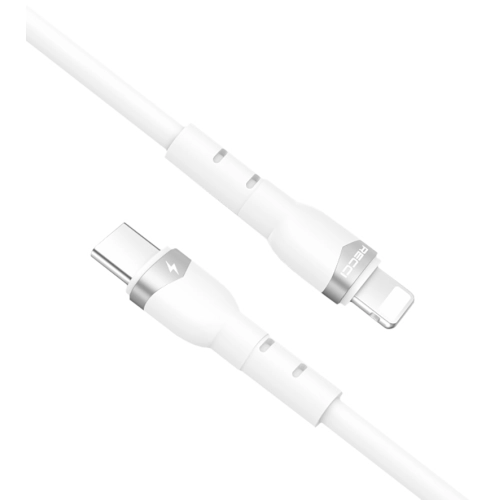 Recci RTC-P35CL Hızlı Şarj Özellikli 100cm Type-C to Lightning Kablo - Beyaz