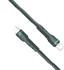 Recci RTC-P35CL Hızlı Şarj Özellikli 100cm Type-C to Lightning Kablo - Yeşil