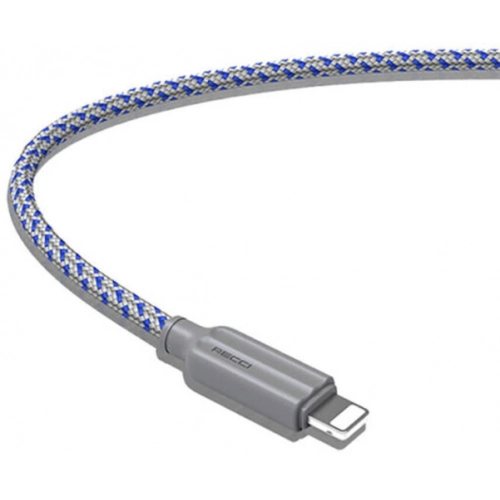 Recci RTC-N23L 2.4A Hızlı Şarj Özellikli Lightning to USB-A Kablo 1M - Gri