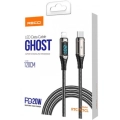 Recci RTC-P21CLPD Ghost Serisi 20W Hızlı Şarj Özellikli Type-C To Lightning PD Kablo 1.2M - Siyah