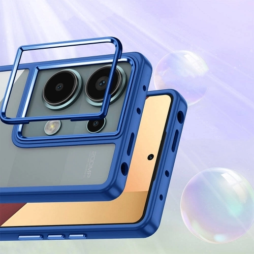 Redmi Note 13 Pro 4G Kılıf Electro Silikon Renkli Flora Kapak - Lila