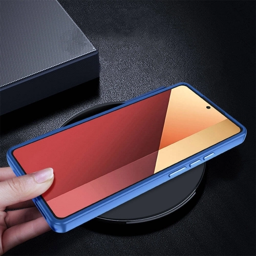 Redmi Note 13 Pro 4G Kılıf Electro Silikon Renkli Flora Kapak - Lila