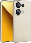 Redmi Note 13 Pro 4G Kılıf İnce Mat Esnek Silikon - Gold