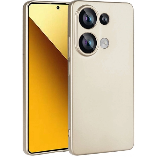 Redmi Note 13 Pro 4G Kılıf İnce Soft Mat Renkli Esnek Silikon Kapak - Gold