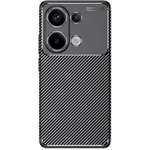 Redmi Note 13 Pro 4G Kılıf Silikon Parmak İzi Bırakmayan Karbon Soft Negro Kapak - Lacivert