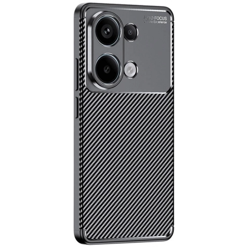 Redmi Note 13 Pro 4G Kılıf Silikon Parmak İzi Bırakmayan Karbon Soft Negro Kapak - Lacivert