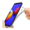 Samsung Galaxy A01 Core Kılıf Kamera Korumalı Esnek Silikon Kapak - Şeffaf