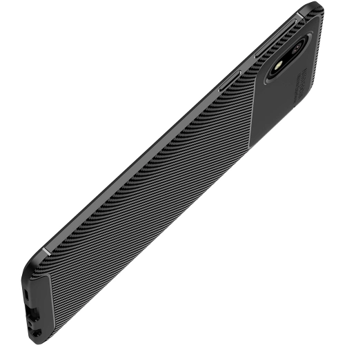 Samsung Galaxy A01 Core Kılıf Silikon Parmak İzi Bırakmayan Karbon Soft Negro Kapak - Siyah