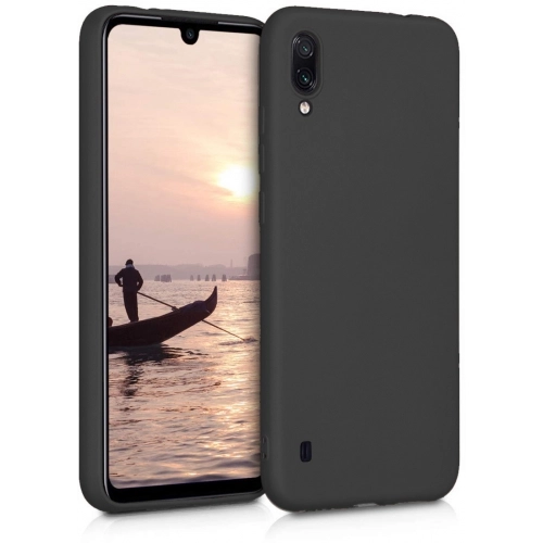 Samsung Galaxy A01 Kılıf İnce Soft Mat Renkli Esnek Silikon Kapak - Siyah