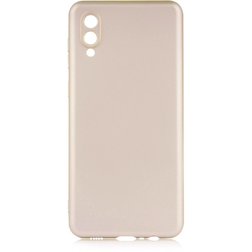 Samsung Galaxy A02 Kılıf İnce Soft Mat Renkli Esnek Silikon Kapak - Gold