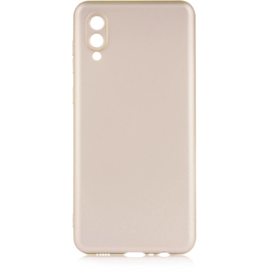 Samsung Galaxy A02 Kılıf İnce Soft Mat Renkli Esnek Silikon Kapak - Gold