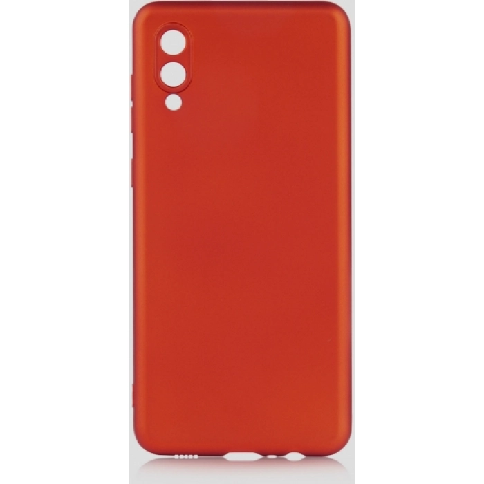 Samsung Galaxy A02 Kılıf İnce Soft Mat Renkli Esnek Silikon Kapak - Kırmızı