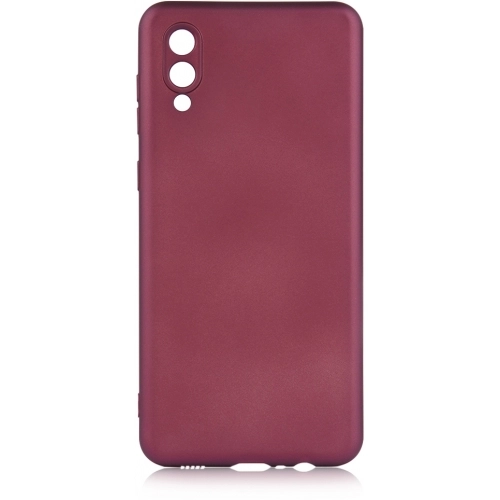 Samsung Galaxy A02 Kılıf İnce Soft Mat Renkli Esnek Silikon Kapak - Mürdüm