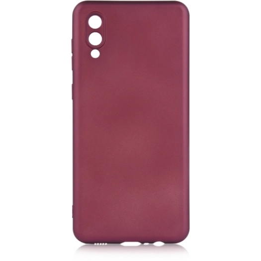 Samsung Galaxy A02 Kılıf İnce Soft Mat Renkli Esnek Silikon Kapak - Mürdüm