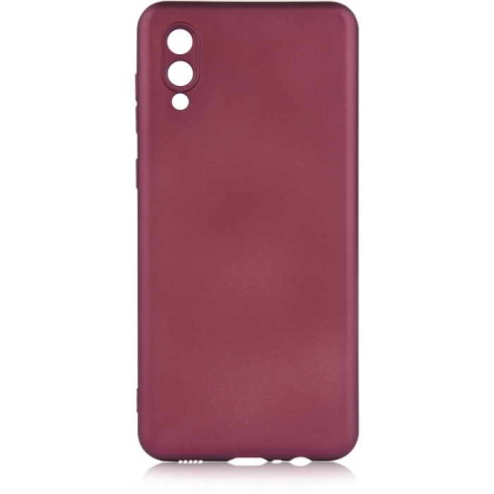Samsung Galaxy A02 Kılıf İnce Soft Mat Renkli Esnek Silikon Kapak - Mürdüm